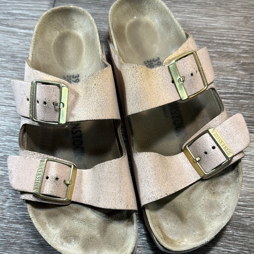 Birkenstock Rose Gold Sandals woman’s 39 (b201) - Picture 8 of 9